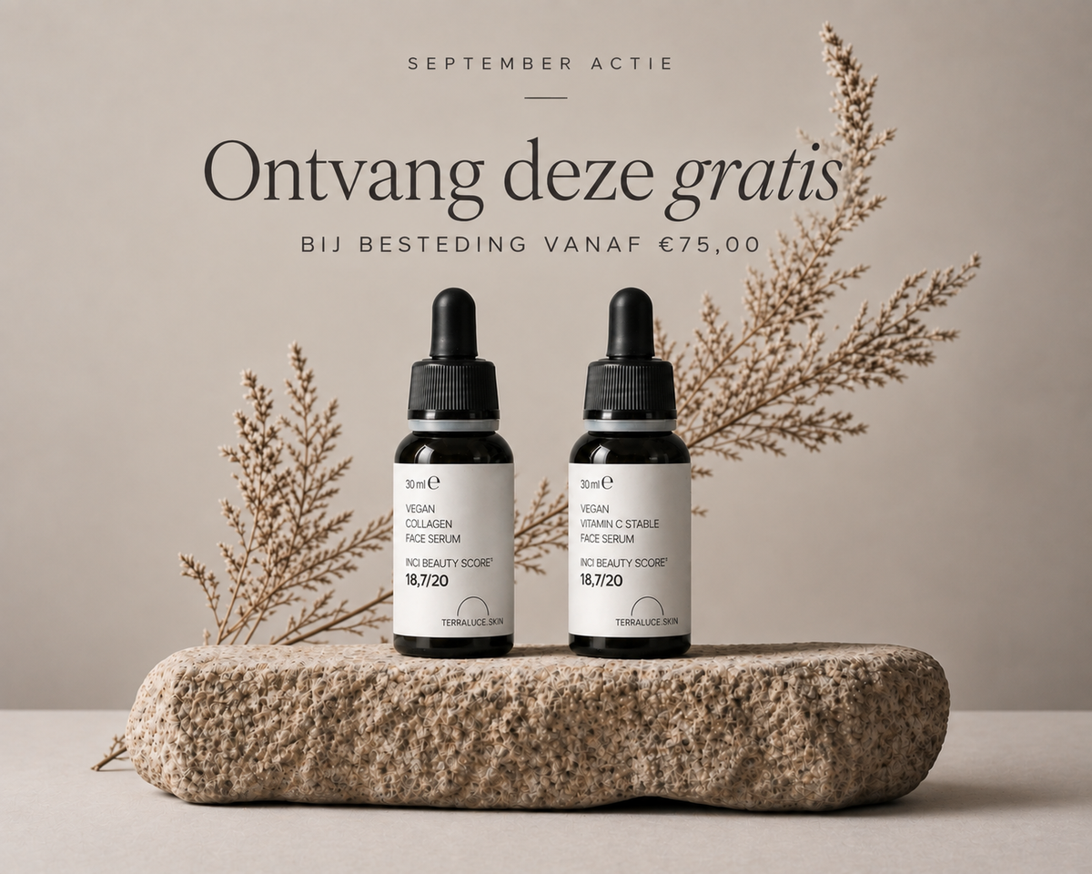 natural vegan face serums september actie